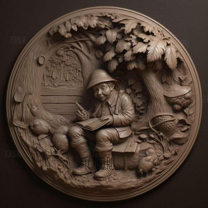 Over the Garden Wall series 4 stl model for CNC