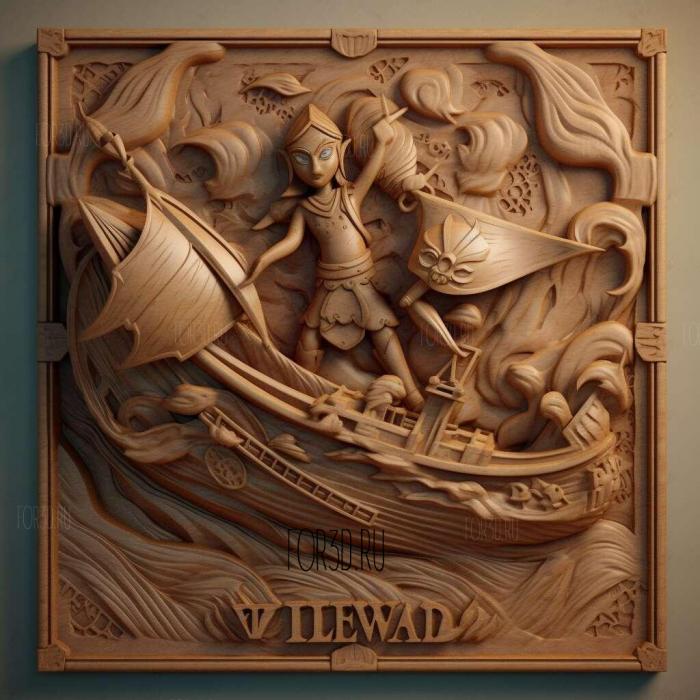 The Legend of Zelda The Wind Waker 2 stl model for CNC