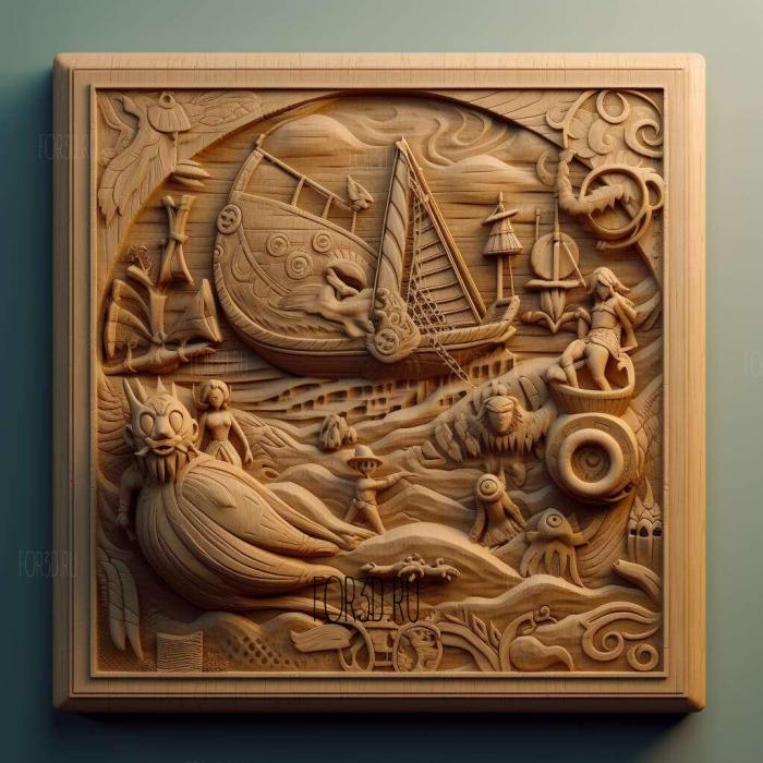 The Legend of Zelda The Wind Waker 3 stl model for CNC