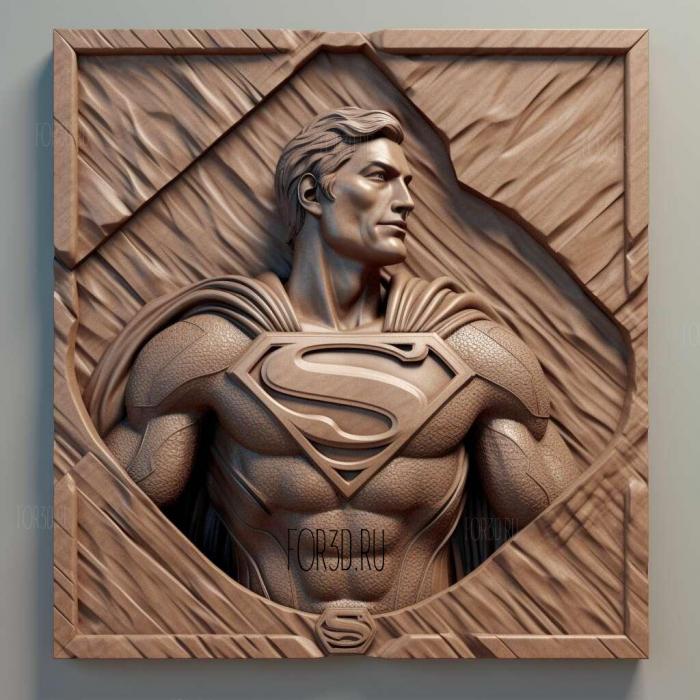 Superman Injustice 1 stl model for CNC
