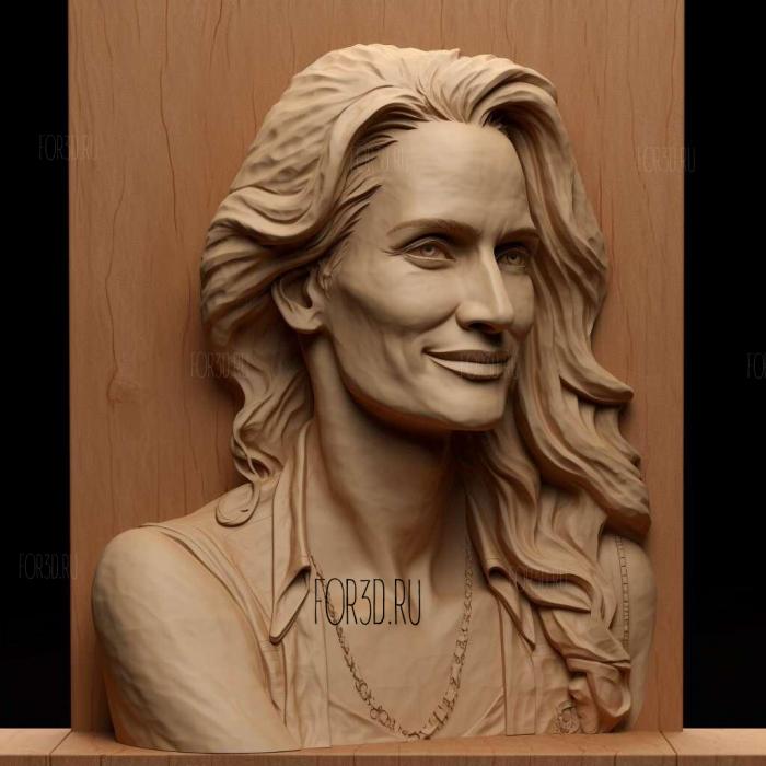 Erin Brockovich Erin Brockovich Julia Roberts 3 stl model for CNC