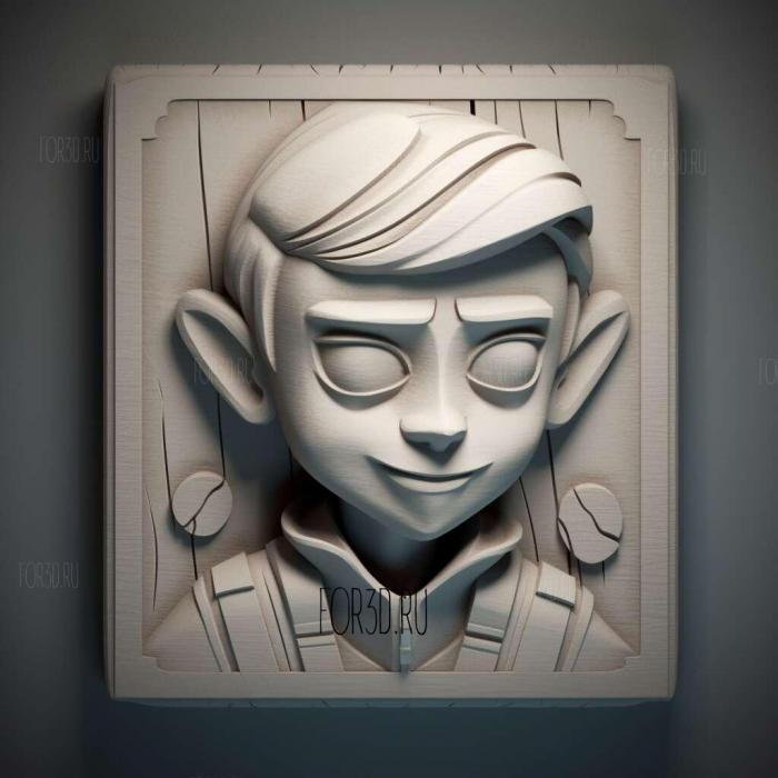 Maddison Fenton Danny Phantom 3 stl model for CNC