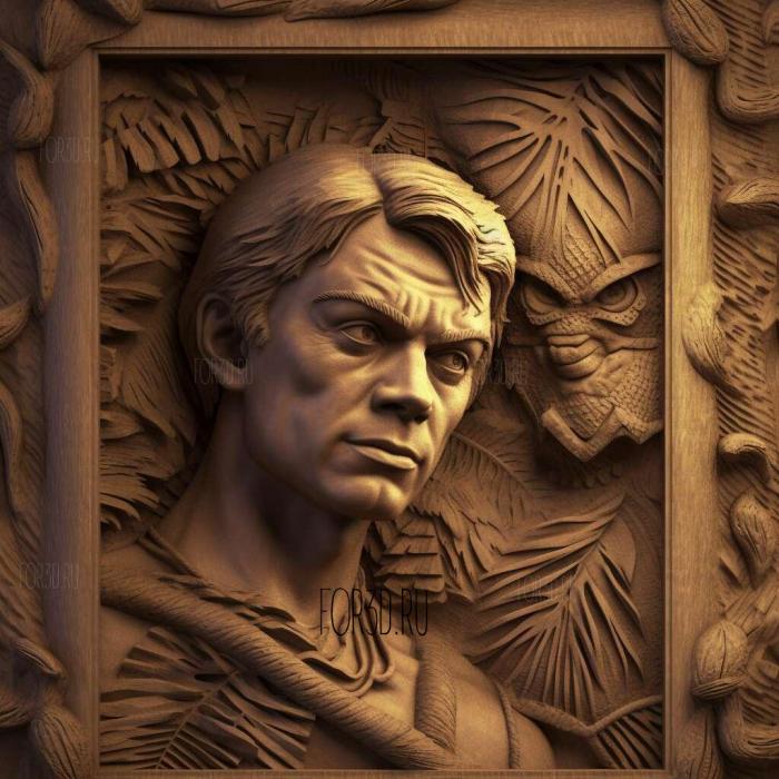 stl Tarzan Tarzan The Ape Man Johnny Weissmuller 1 stl model for CNC