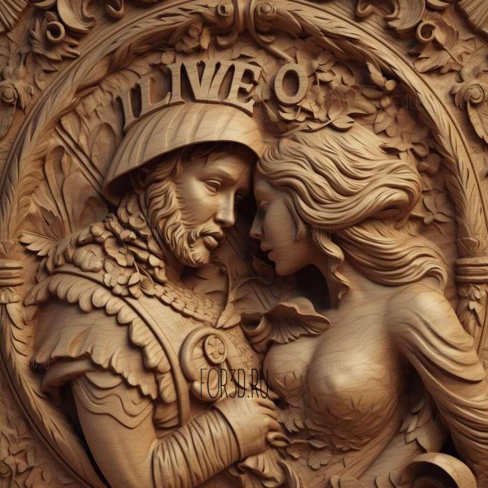 stl True Love movie 3 stl model for CNC