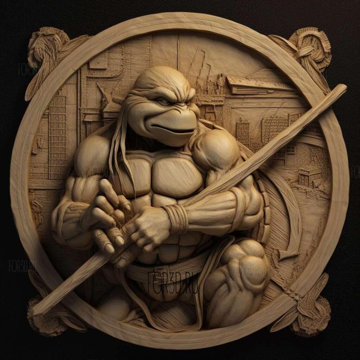 Teenage Mutant Ninja Turtles 2 BattleNexus 1 stl model for CNC