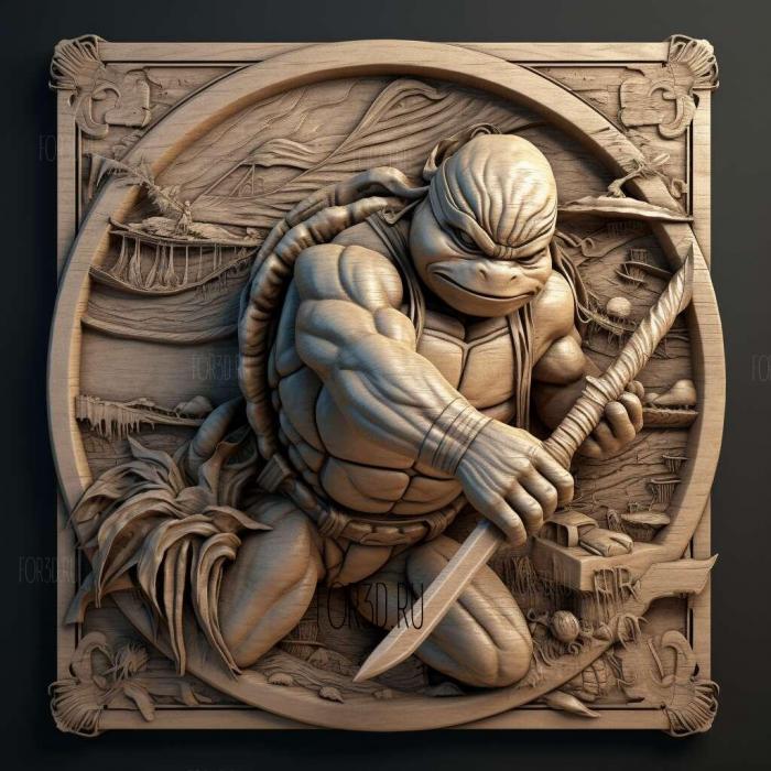 Teenage Mutant Ninja Turtles 2 BattleNexus 2 stl model for CNC