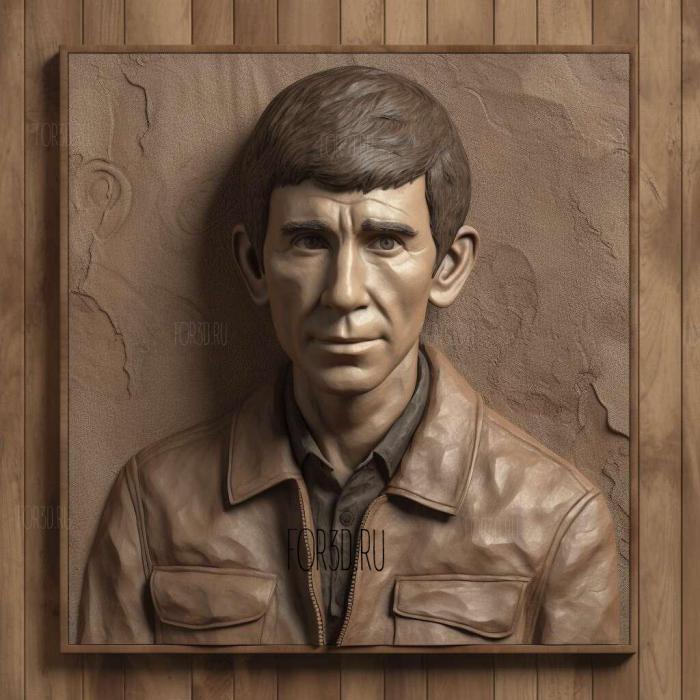 Norman Bates PsychoAnthony Perkins 1 stl model for CNC