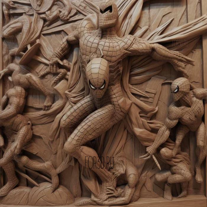 Spider Man 3 Invasion of Spider Slayers 4 3d stl модель для ЧПУ