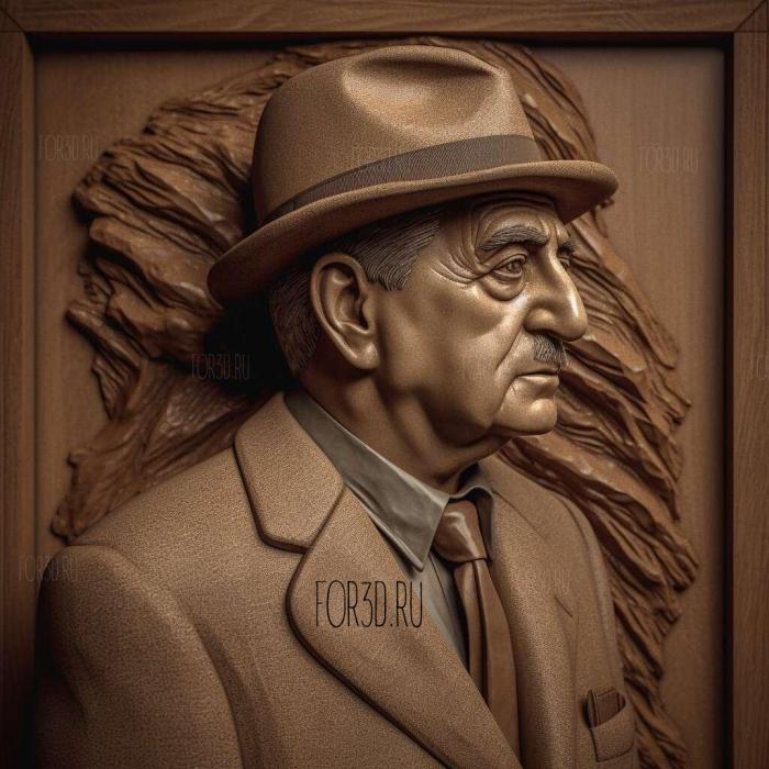 France Drama Director Luis Bunuel 1 stl model for CNC