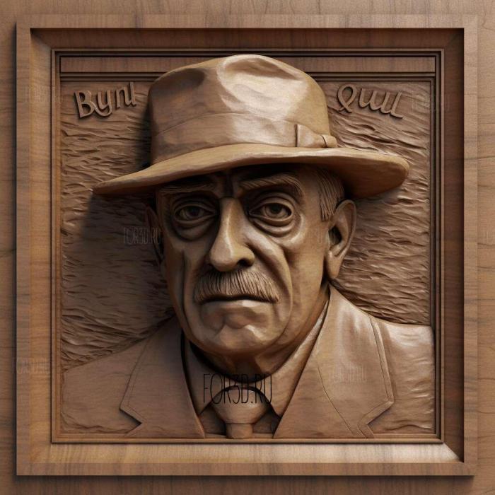 France Drama Director Luis Bunuel 3 stl model for CNC