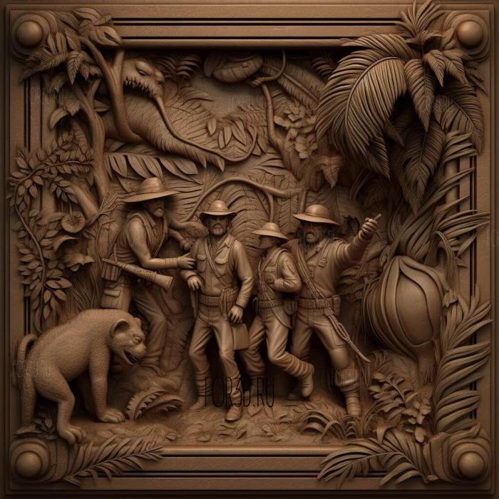 Jumanji Welcome to the Jungle movie 1 stl model for CNC