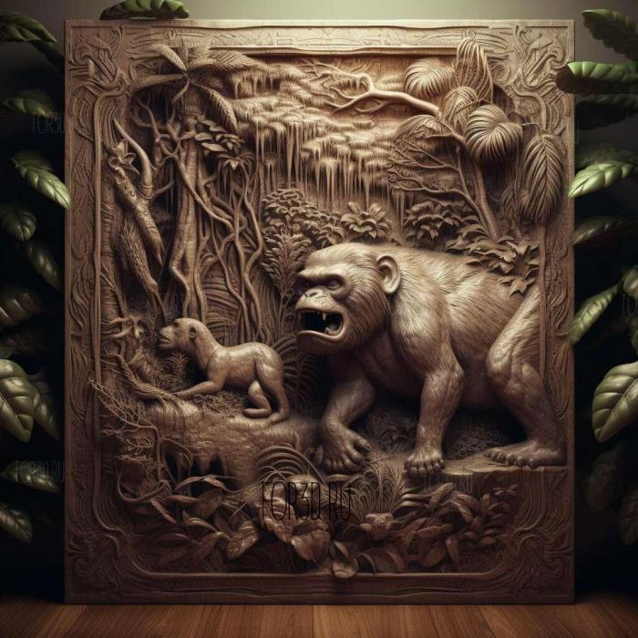 Jumanji Welcome to the Jungle movie 4 stl model for CNC