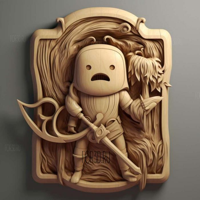 Gunther from Adventure Time 1 stl model for CNC