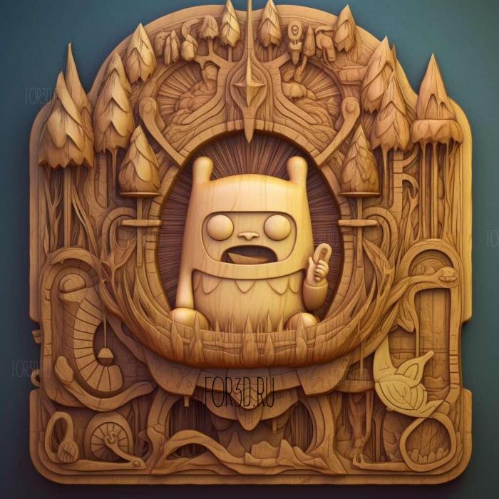 Gunther from Adventure Time 2 stl model for CNC