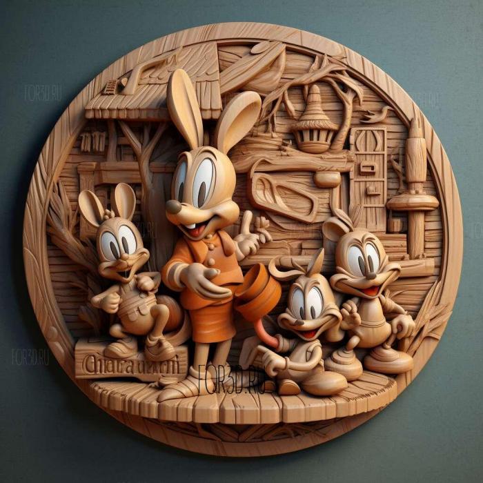 stl Tiny Toon Adventures TV series 2 stl model for CNC