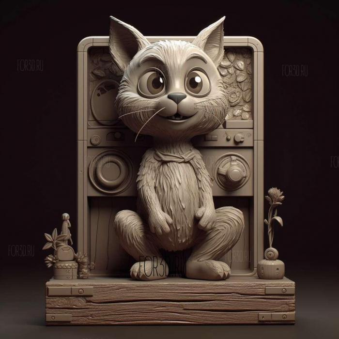 Talking Tom Короткометражный телесериал 1 3d stl модель для ЧПУ