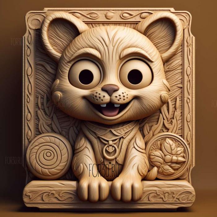 Talking Tom Короткометражный телесериал 3 3d stl модель для ЧПУ