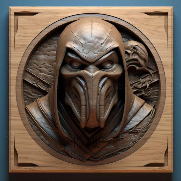 Mortal Kombat Mythologies Sub Zero 3 stl model for CNC