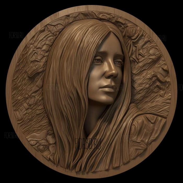 Jennifer Aniston 1 stl model for CNC