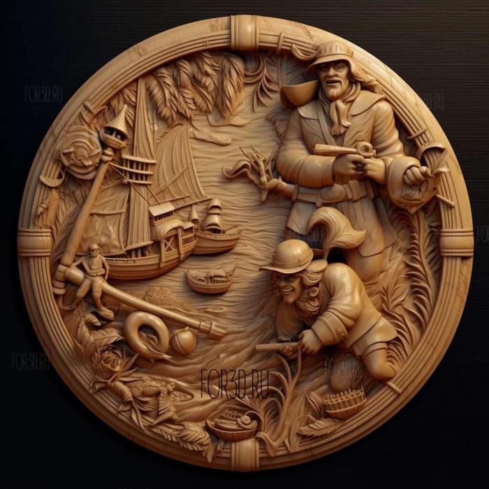 Jake and the Never Land Pirates series 3 stl model for CNC