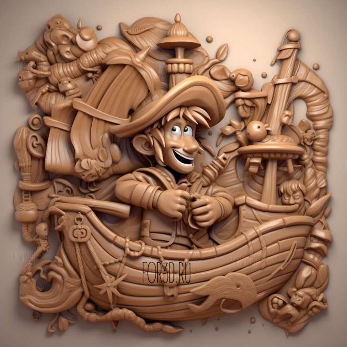 Jake and the Never Land Pirates series 4 stl model for CNC