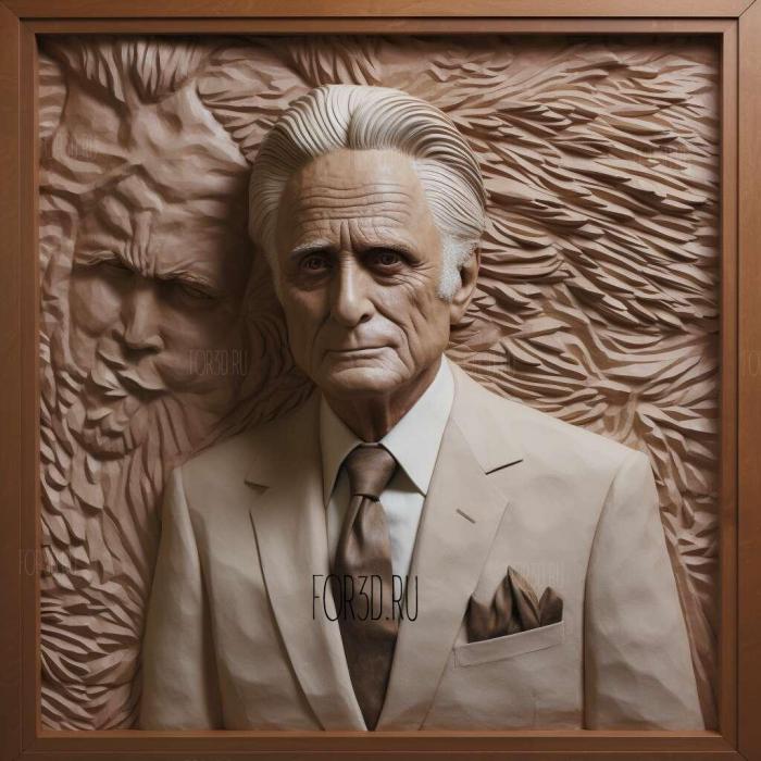 Gordon Gekko Wall Street Michael Douglas 2 stl model for CNC