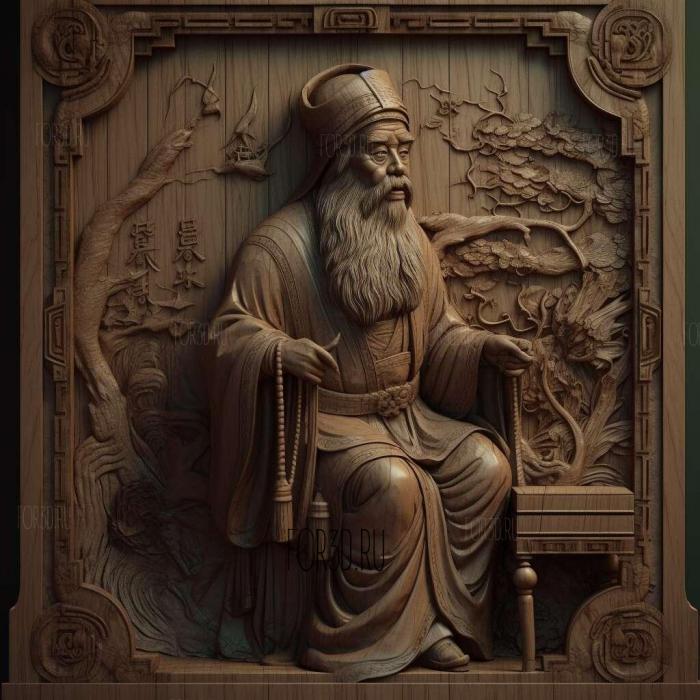 stl Taoist magician Chong Woo chee 4 stl model for CNC