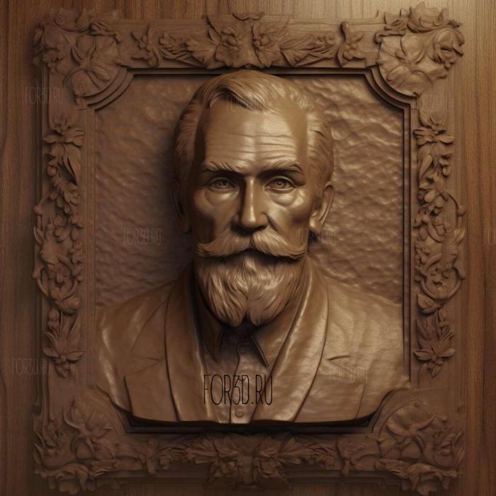 Shekhtel Fyodor Franz albert 4 stl model for CNC