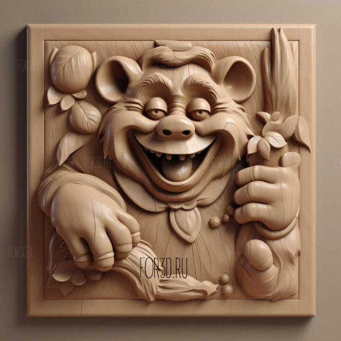 Adventures of the Gummi Bears TV series 3 stl model for CNC