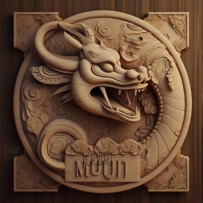 Mushu FROM Mulan 3 stl model for CNC