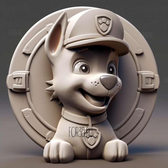 st paw patrol 3d model 4 stl model for CNC