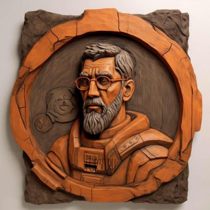 Gordon Freeman Half Life series 1 stl model for CNC