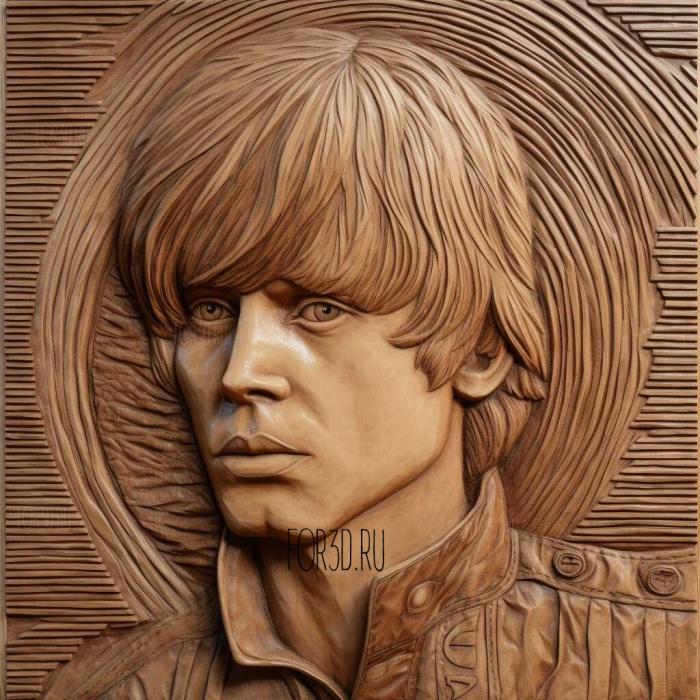 Luke Skywalker Bespin Brown Hair 4 stl model for CNC