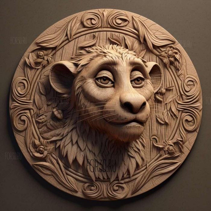 stl Timon FROM The Lion King 2 stl model for CNC