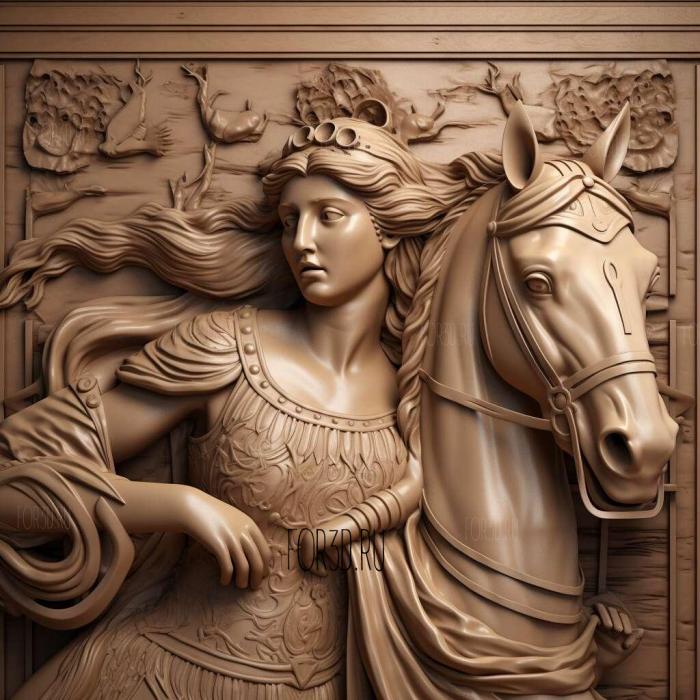 Helen of Troy TV series 1 stl model for CNC
