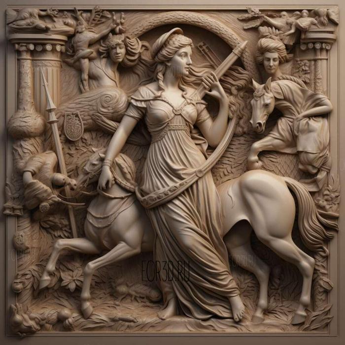 Helen of Troy TV series 4 stl model for CNC