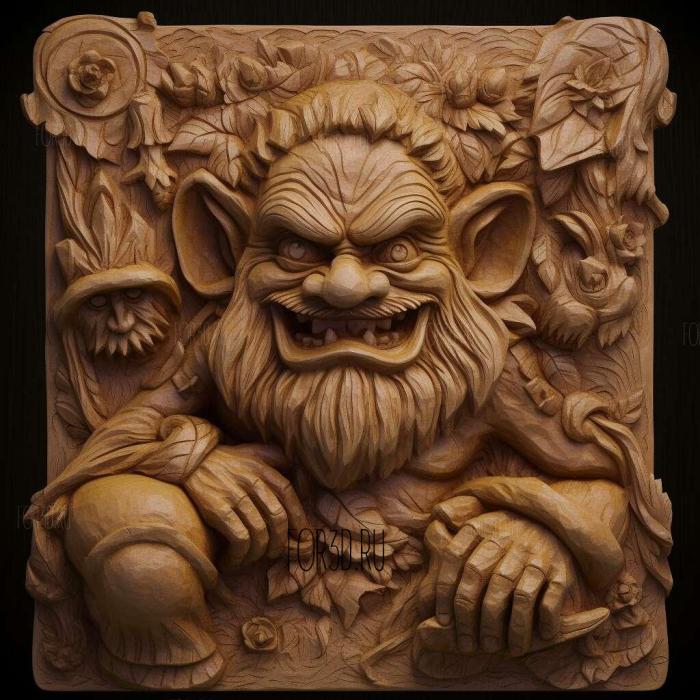 stl Trolls TrollsTopia series 3 stl model for CNC