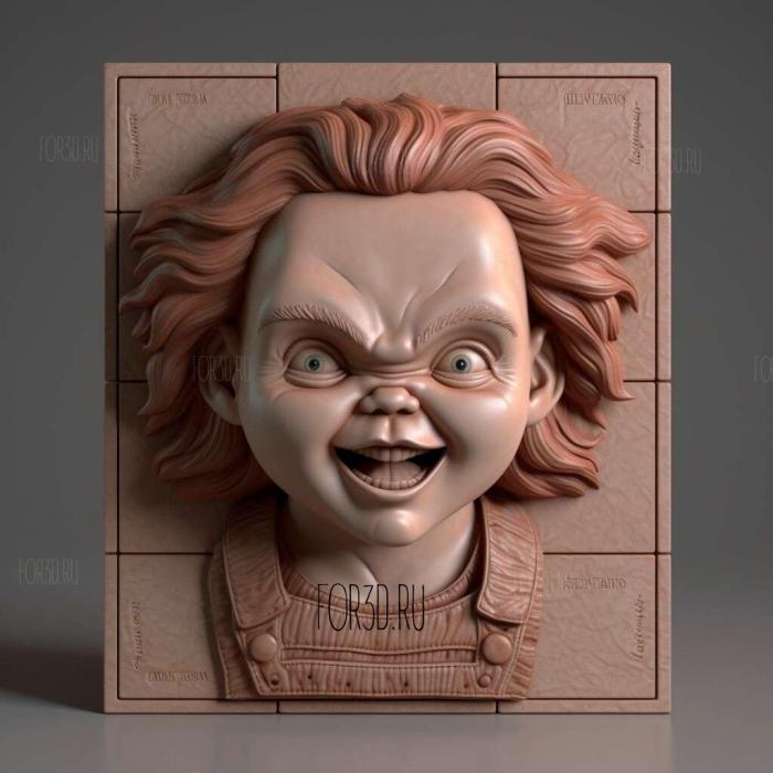 Chucky TV series 3 stl model for CNC