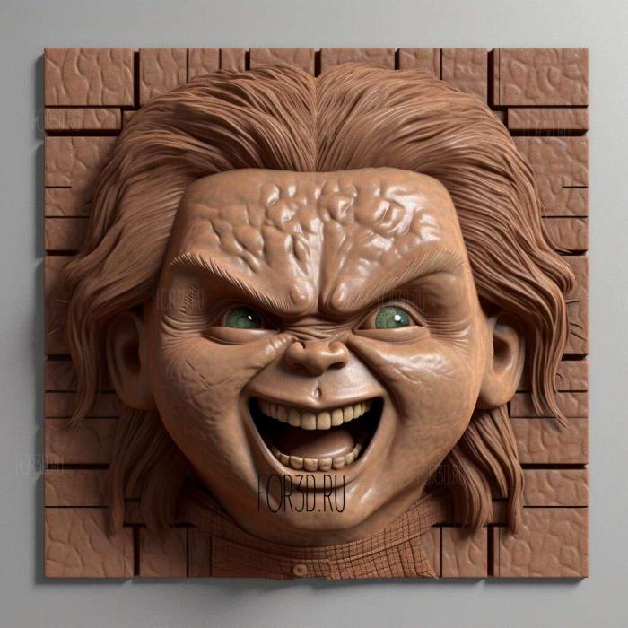 Chucky TV series 4 stl model for CNC