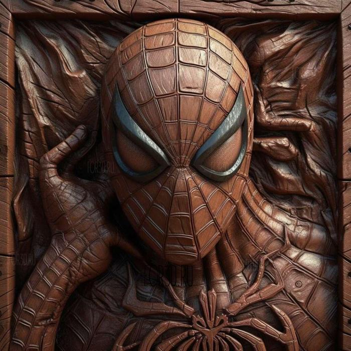 stl Spider Man series 2 stl model for CNC
