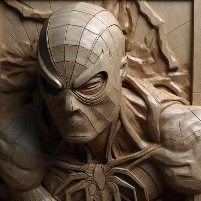 stl Spider Man series 3 stl model for CNC