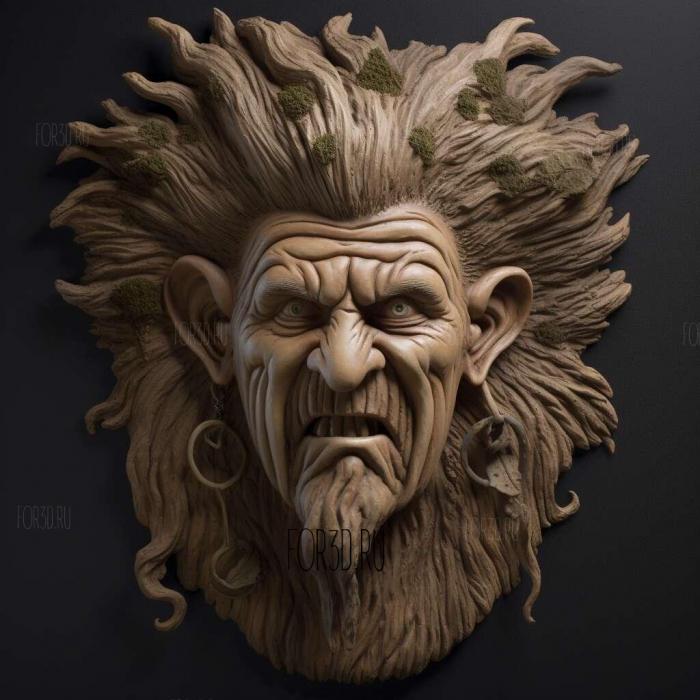 Grimm Bad Hair Day TV series 4 stl model for CNC