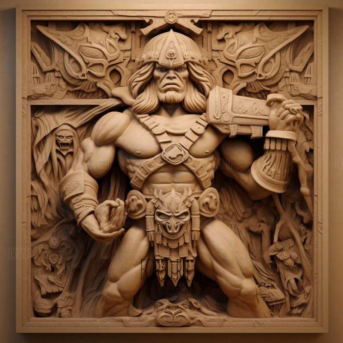 He Man and the Masters of the Universe TV series 4 stl model for CNC