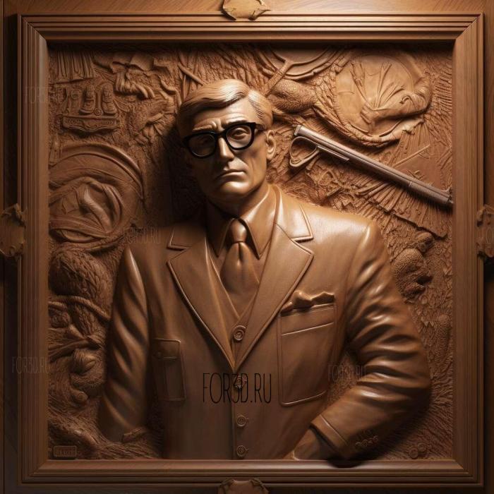 Kingsman The Secret Service 4 stl model for CNC