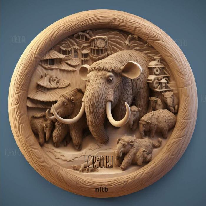 Ice Age Continental Drift movie 3 stl model for CNC