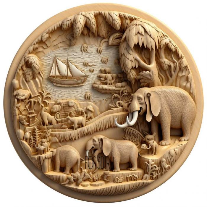 Ice Age Continental Drift movie 4 stl model for CNC