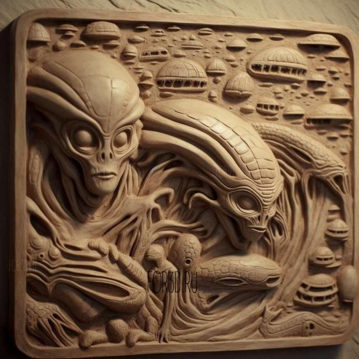 stl The Alien ET The Extraterrestrial 1982 3 stl model for CNC