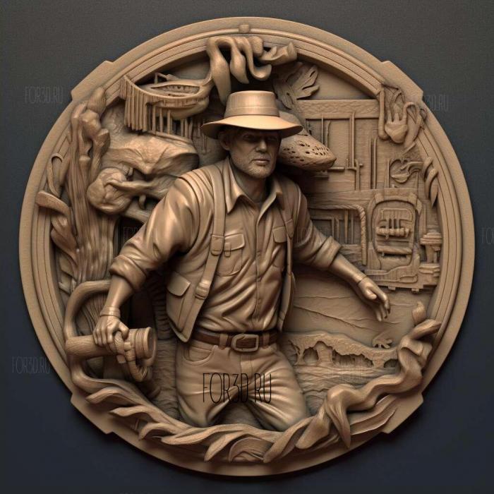 Indiana Jones and the Fate of Atlantis 3 stl model for CNC