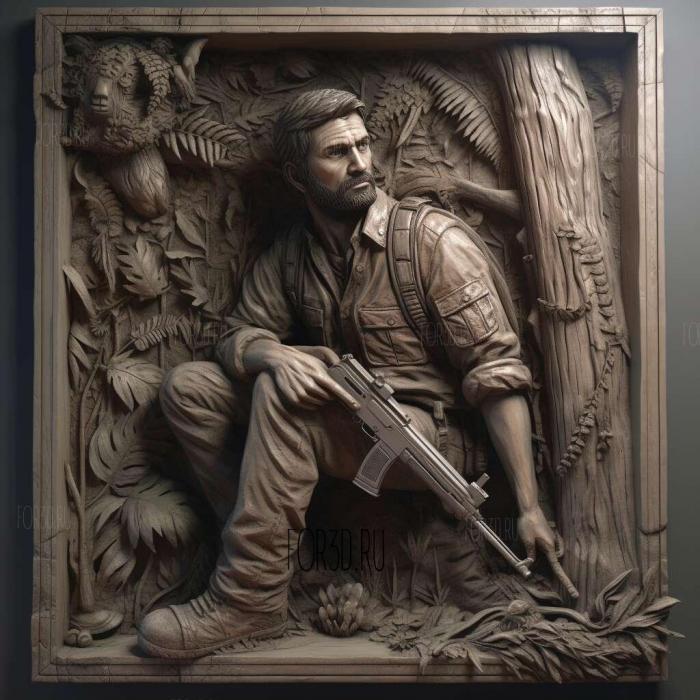 Joel Miller from The Last of Us 1 3d stl модель для ЧПУ