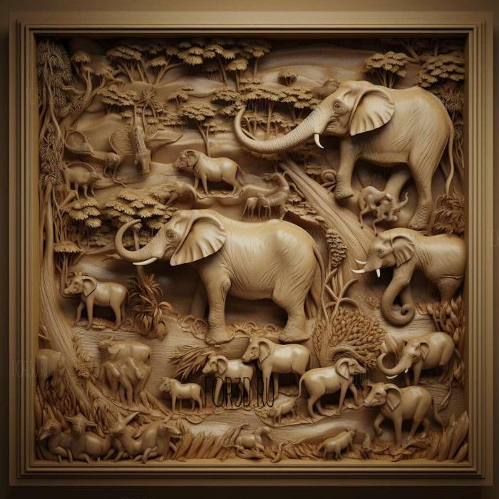 Animal Kingdom series 2 3d stl модель для ЧПУ